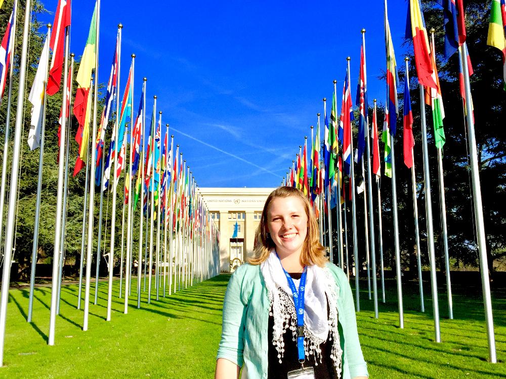 Flags of the World at United Nations in Geneva