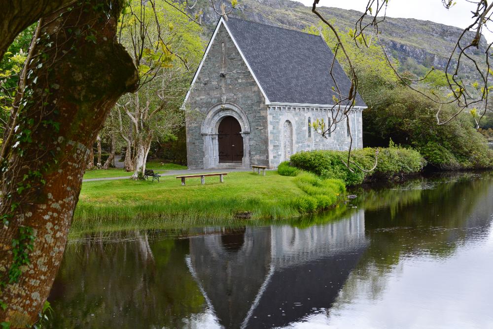 Irish church across the water