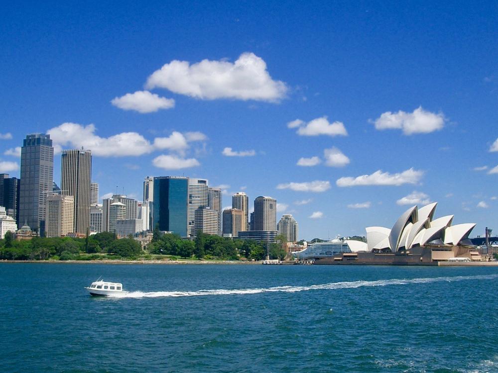 View of the bay in Sydney, Australia