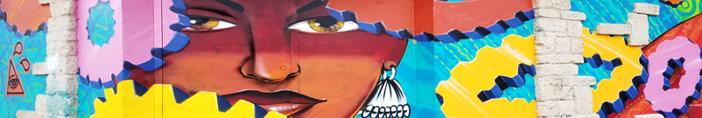 Ecuador graffiti of a woman's face