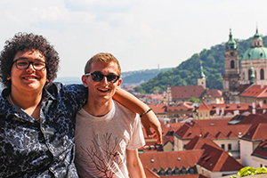 two friends in Prague 
