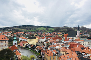 View of Czech rooftops
