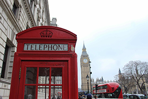 London phone booth and Big Ben