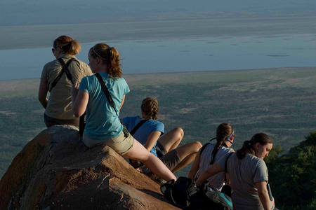 Overlooking the Ngorongoro Crater by Laura Deluca