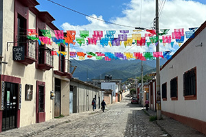 Street in a Mexican town