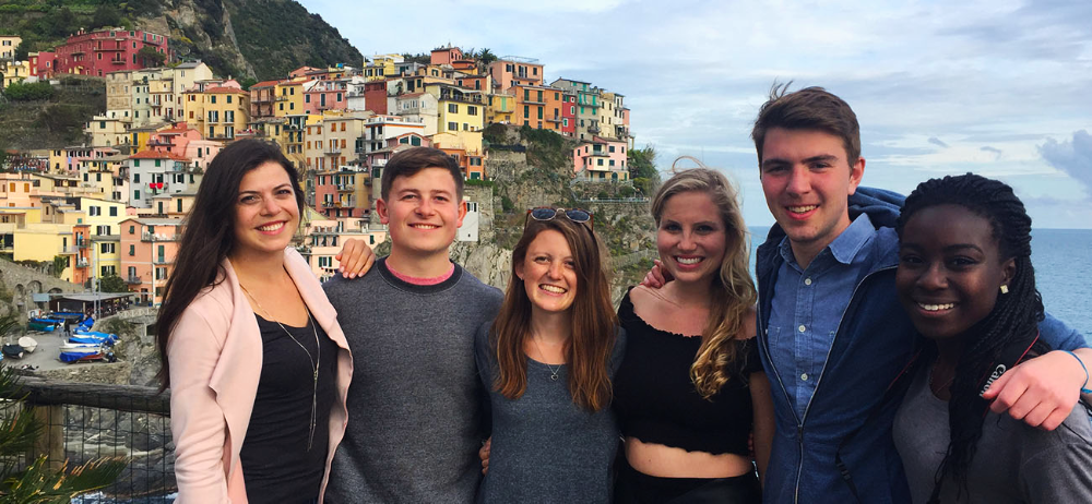 Students in Cinque Terre