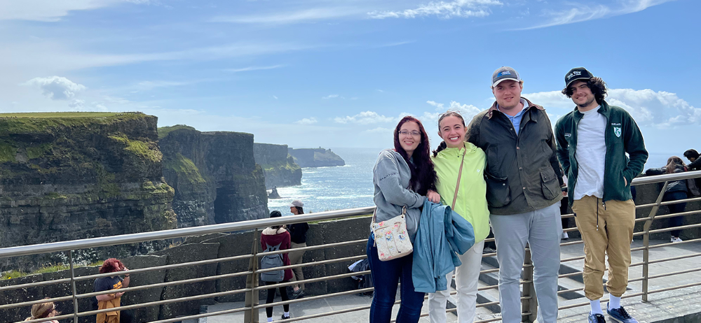 Students at the Cliffs of Dover