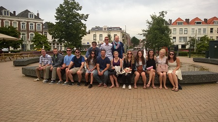 By Fountain in Maastricht